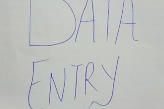 enter data efficiently and carefully