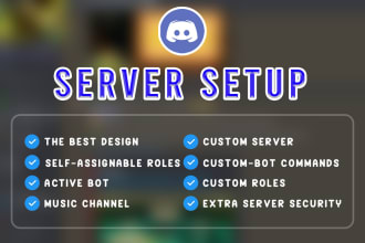 setup the secure crypto, nft discord server within 24 hours