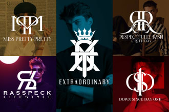 design luxury fashion brand and clothing brand monogram logo
