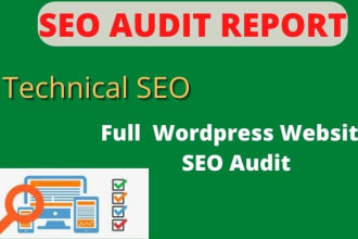 make website audit report and fix technical SEO issues