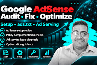 audit and fix google adsense setup and ad serving issues