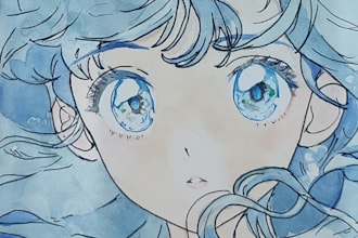 teach you to draw anime with pencil or watercolors