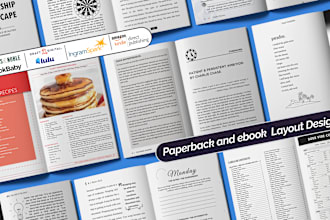 do paperback and ebook formatting and layout design