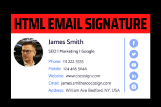 do a clickable signature or HTML email signature design