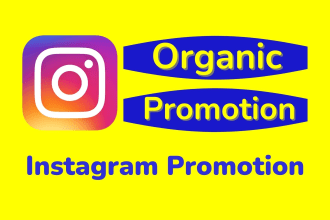 promotion or marketing instagram to organic grow followers