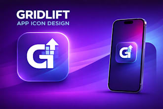 design modern app icon logo