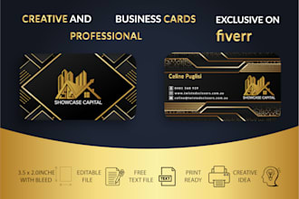 design striking or stunning stylish business cards at the cheapest rate in 24h