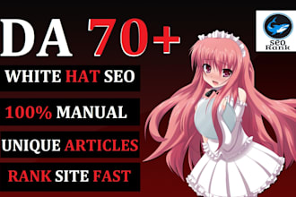 make authority da70 seo dofollow manual backlinks