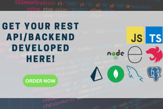 build rest API or backend using node js and express js