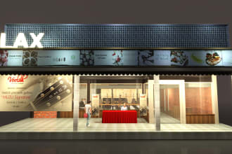 design your graphic and 3d design exhibition booth, etc