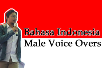 do bahasa indonesia male voice over or dubbing
