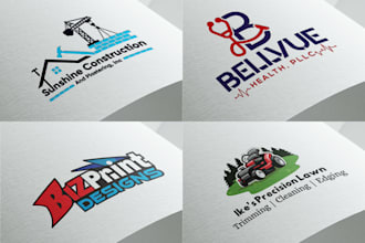 do creative modern minimalist and unique logo  with a business card design