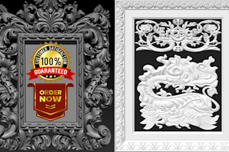 create relief for the cnc router and 3d printing stl file,