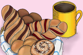 make a delicius drawing of your favorite food