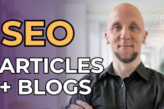write SEO blog posts and articles for your website