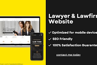 create a responsive  lawyer, attorney, law firm website