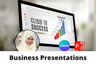design a custom canva, PPT presentation, and pitch deck for business and startup