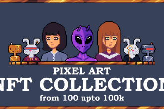 create unique custom pixel art nft collection