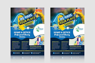 do professional cleaning services flyer or poster design
