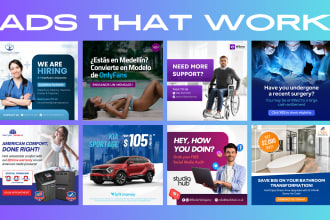 design professional social media posts and ad creatives