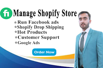 manage shopify store drop shipping run google shopping ads