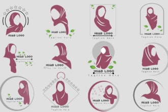 do you hijab logo for muslim shop includ islamic brand name
