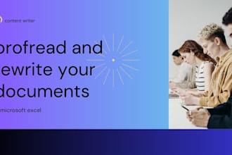 proof read and rewrite your documents