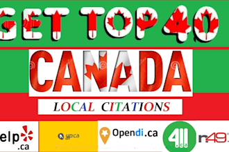 do citations from only canadian sites