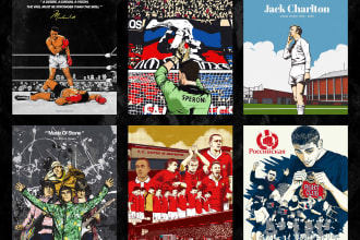 create illustration football design, tshirt and merchandise