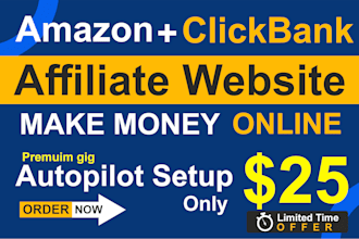 create autopilot amazon affiliate website with clickbank autoblog