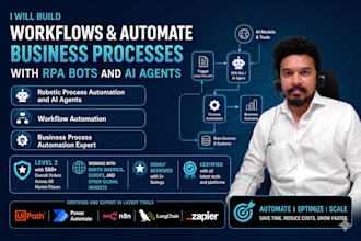 build workflows and automate business processes with rpa bots and ai agents