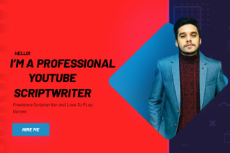 be your youtube scriptwriter for engaging and effective video scripts
