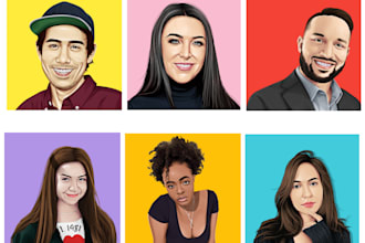 draw realistic cartoon portrait from photo