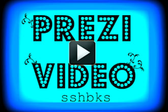 convert your prezi,ppt into video add music or voiceover