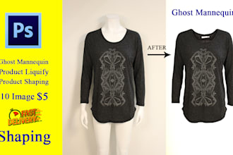 shaping product neck joint ghost mannequin perfectly