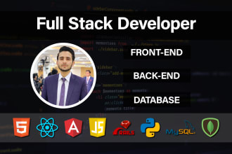 do full stack web development with reactjs nodejs ror php
