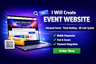 make events website for you in wordpress