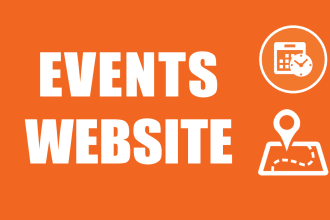 make events website for you in wordpress