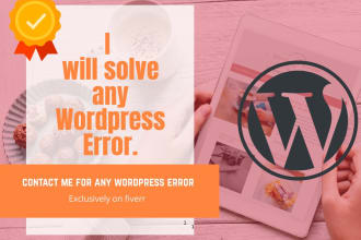 fix wordpress issue error website critical bugs problems and update