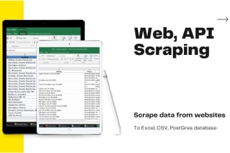 create web scraping bots and rest apis using python