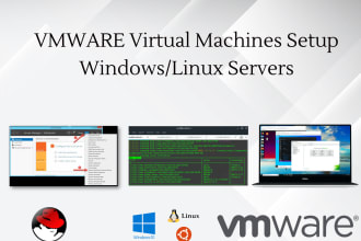 install vmware on host machine to create linux or windows vms