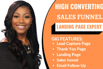 build sales funnel in clickfunnels, kajabi, ,syeteme io, klaviyo sales funnel