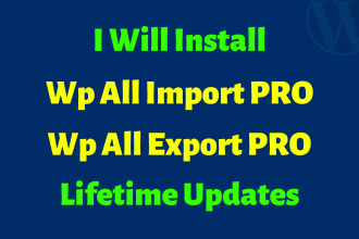 install wp all import pro, wp all export pro with lifetime updates