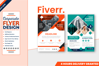 do flyer brochure leaflet business card poster banner design