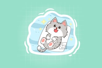 draw cute cartoon or animal character illustration