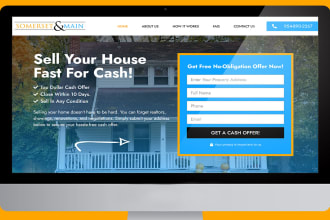 make home buying website for real estate investor or lead generation website