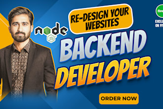do custom website development as full stack developer, expert backend developer