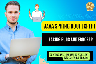 fix bugs and errors in java spring boot application