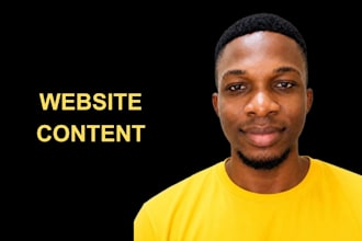 write SEO website content as your copywriter