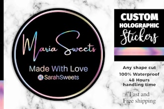print holographic stickers and labels
